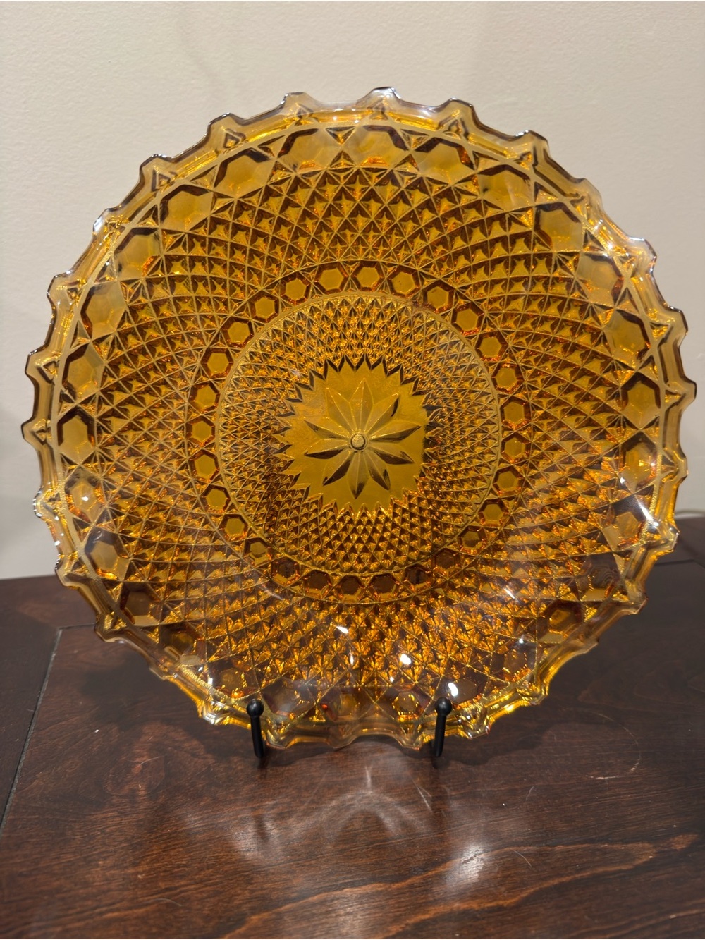 Vintage Indiana Glass Co. Marigold Carnival Glass Bowl